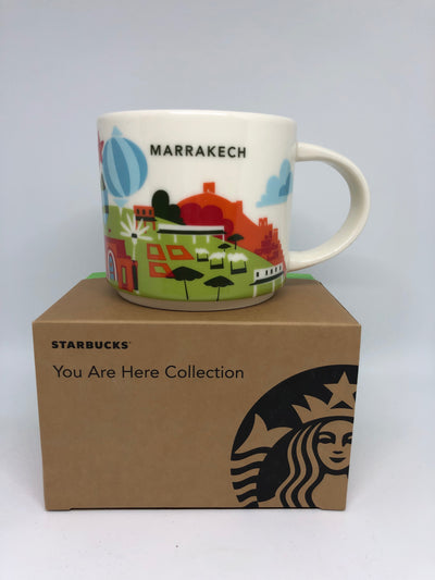 Starbucks You Are Here Marrakech Ceramic Coffee Mug New with Box