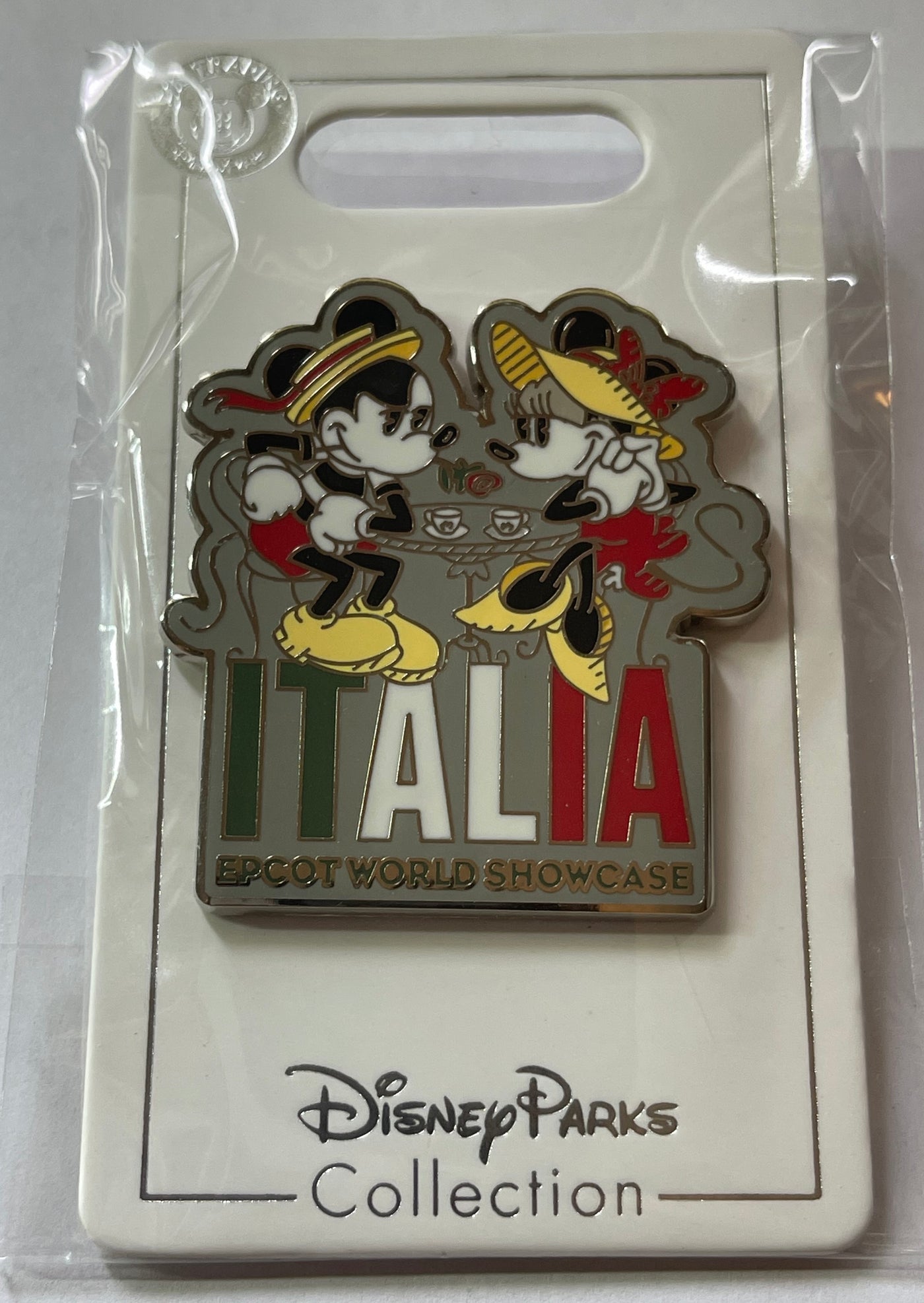 Disney Parks Epcot World Showcase Italy Italia Mickey Minnie Pin New with Card