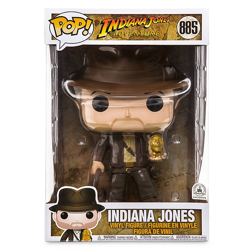 Disney Parks Indiana Jones Pop! Vinyl Figure by Funko 10inc New with Box