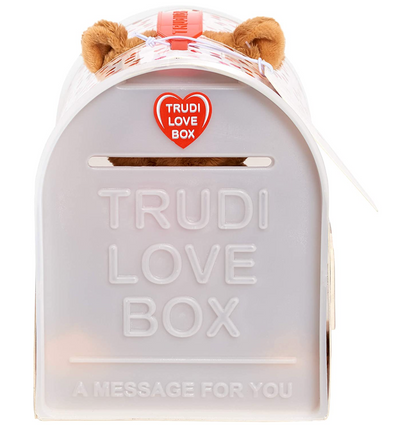 Trudi Bear Plush Love Box Gift Set 6.3 inch Exclusive Italian Designed New