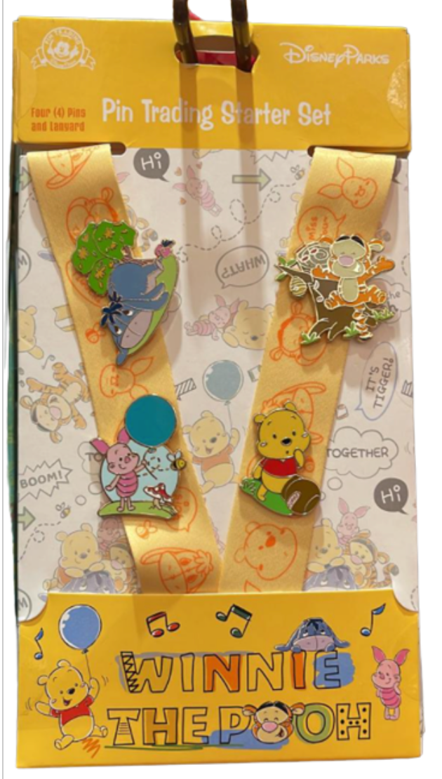 Disney Parks Winnie the Pooh and Friends Pin Trading Starter Set New with Tag