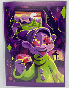Disney Parks Mine Mine Mine Dopey Jeff Granito Postcard Wonderground Gallery New