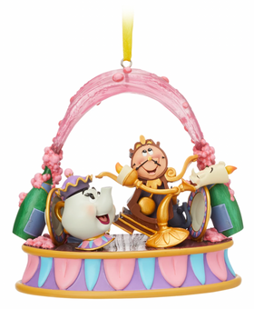 Disney Sketchbook Lumiere Friends Singing Living Magic Beauty the Beast Ornament