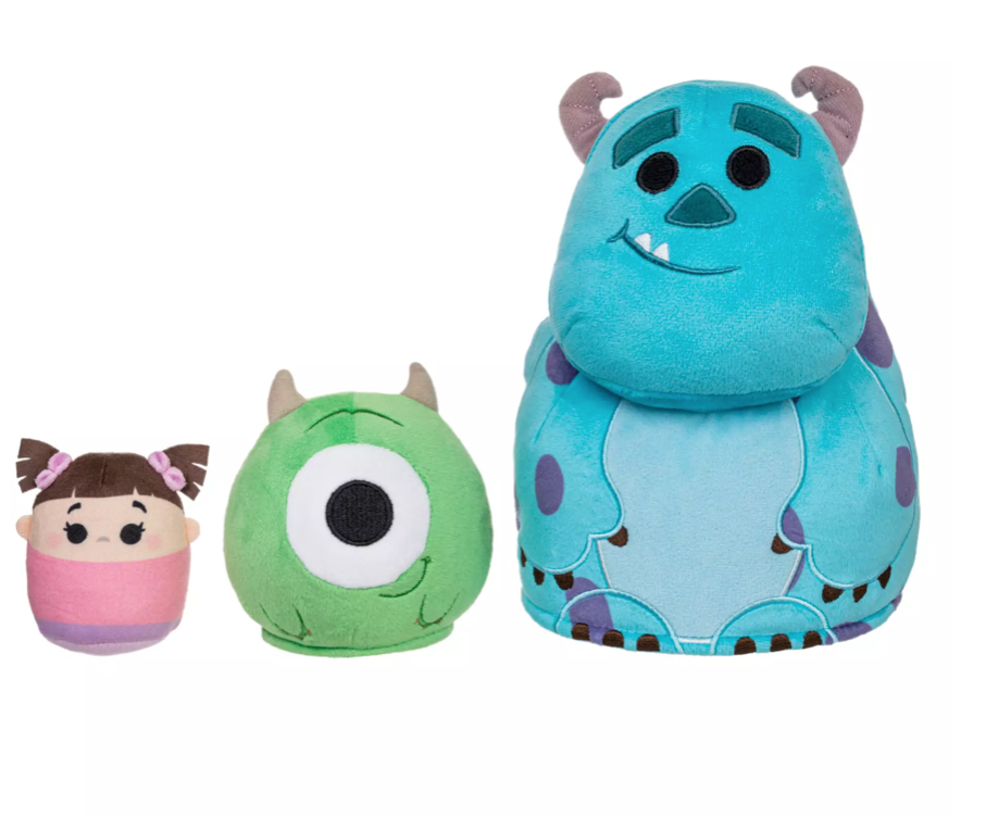 monsters inc stuff Disney Monsters, Inc. Sulley Mike Wazowski Boo Nesting Plush Set New W – I Love Characters