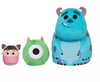 Disney Monsters, Inc. Sulley Mike Wazowski Boo Nesting Plush Set New With Tag