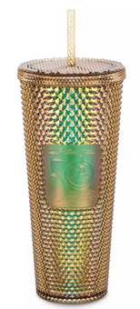 Disney Parks Walt Disney World 50th Geometric Starbucks Tumbler Gold New W Tag