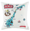 Disney Parks Epcot Mickey & Friends Norway Map Pillow New with Tags