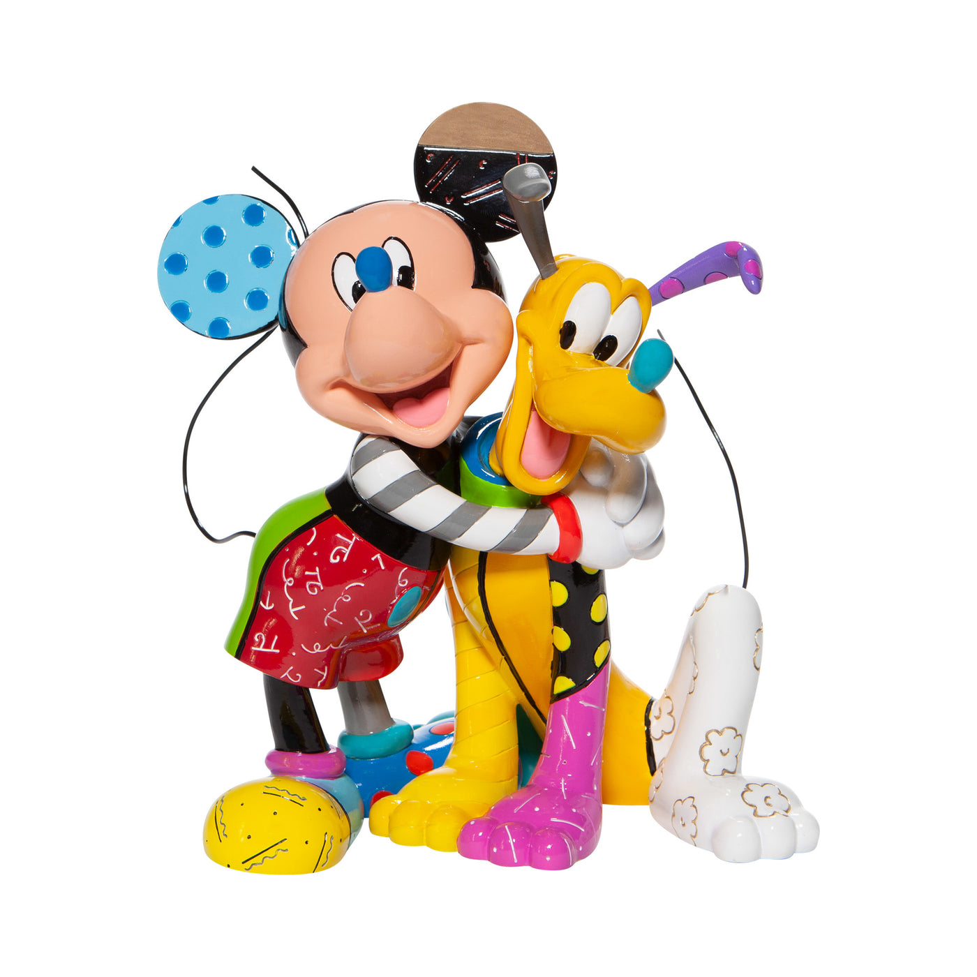 Disney Britto Mickey & Pluto Figurine New with Box