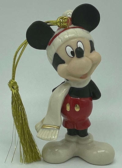 Disney Lenox Mickey Mouse Winter Ornament New with Box