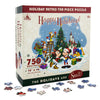 Disney Parks Santa Mickey & Friends Happy Holidays Retro Jigsaw Puzzle New