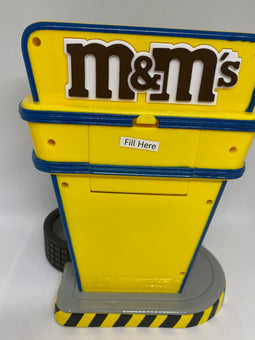 M&M's World Racing Nascar Candy Dispenser Red Yellow New with Tag