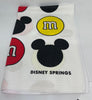 Disney Springs M&M's World Red and Yellow Mickey Icons Kitchen Towel New w Tag