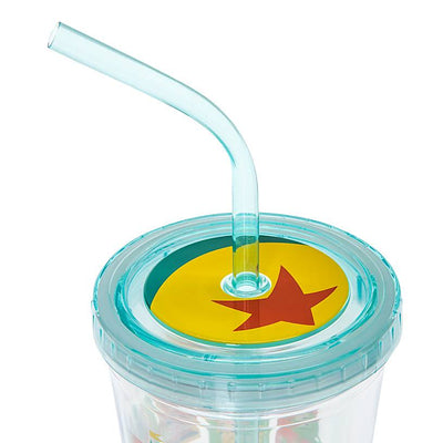 Disney Parks Pixar Tumbler with Straw Small New