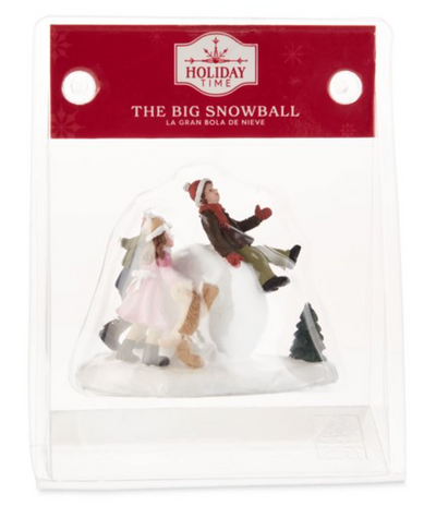 Holiday Time The Big Snowball Christmas Figurine New With Box
