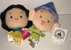 Disney Parks Cute Couple Snow White and Dopey 7in Plush New with Tags