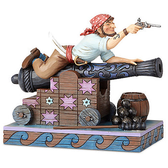 Disney Jim Shore Figure Pirates of the Caribbean Pirate on the Cannon New Box