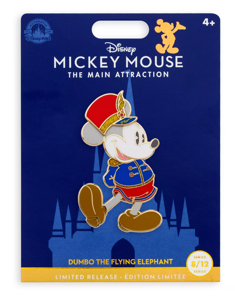 Disney Mickey Main Attraction Pin Dumbo Flying Elephant New With Card