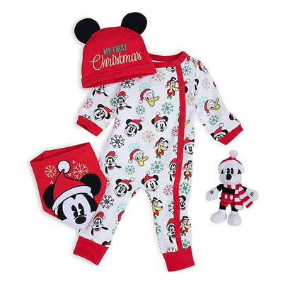 Disney Store Mickey Friends My First Christmas Gift Set for Baby 0-3 months New