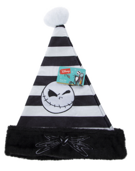 Disney The Nightmare Before Christmas Jack Skellington Santa Hat New with Tag
