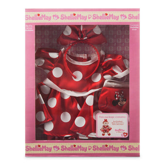 Disney Parks ShellieMay The Disney Bear Minnie Mouse Costume 17''Plush New