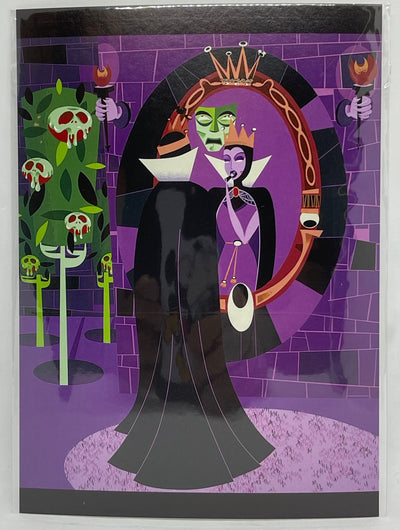 Disney Evil Queen A Villains Vanity by Mcbiff Postcard Wonderground Gallery New