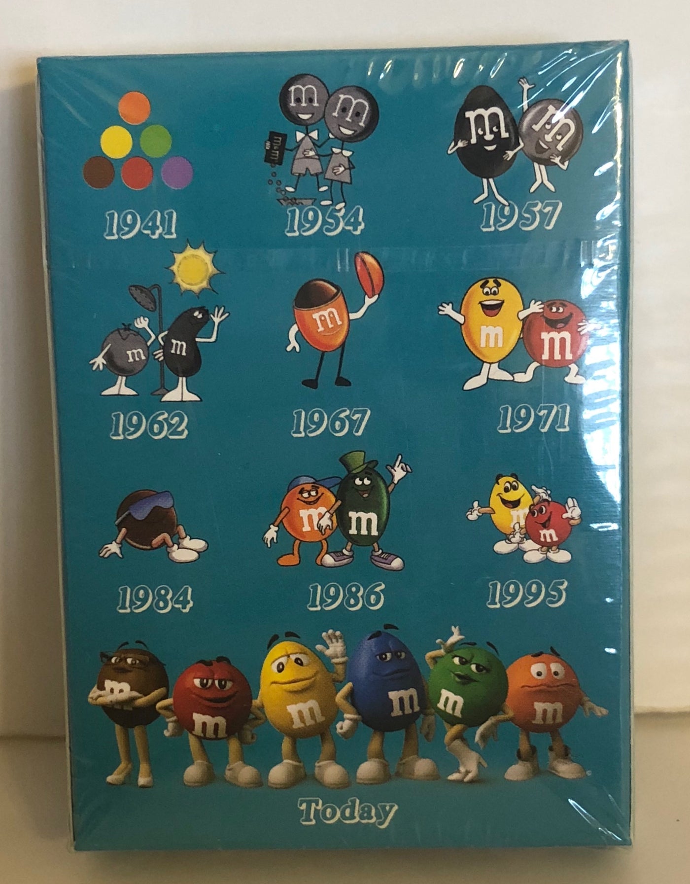 M&M's World Characters Timeline Playing Card New with Box Sealed