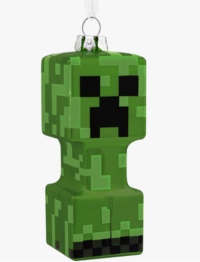 Hallmark Minecraft Creeper Blown Glass Christmas Ornament New With Tag