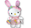 Sanrio Bunny Hello Kitty with Easter Basket 2023 Greeter Plush New with Tag