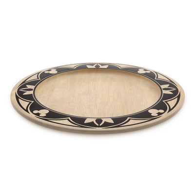 Disney Parks Mickey Mouse Wooden Charger Plate Homestead Collection Kitchen New
