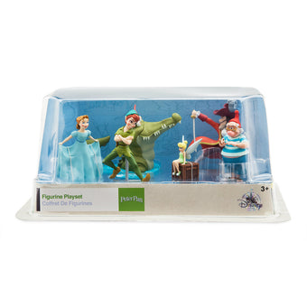 Disney Store Peter Pan Figure Play Set 6pcs Playset Cake Topper New with box