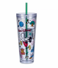 Disney Parks Mickey Walt Disney World Starbucks Tumbler with Straw New