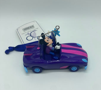Disney 30th Disneyland Paris Mickey with Car Christmas Tree Ornament New w Tag