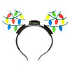 Disney Parks Mickey Mouse Ears Holiday Light-Up Headband New