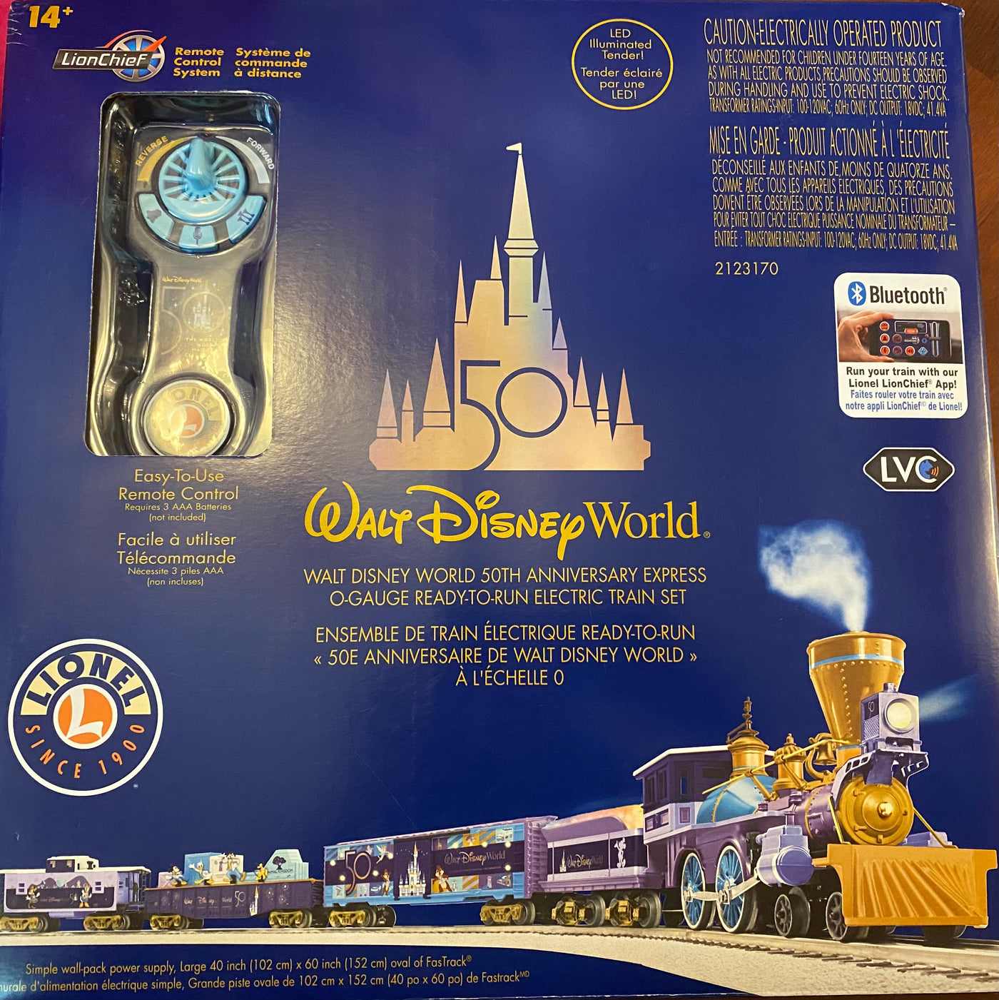 Disney 50th Anniversary Magic Kingdom Lionel Electric Train Set New with Box