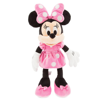 Disney Store Minnie Mouse Plush Pink Medium 18 inc New with Tags