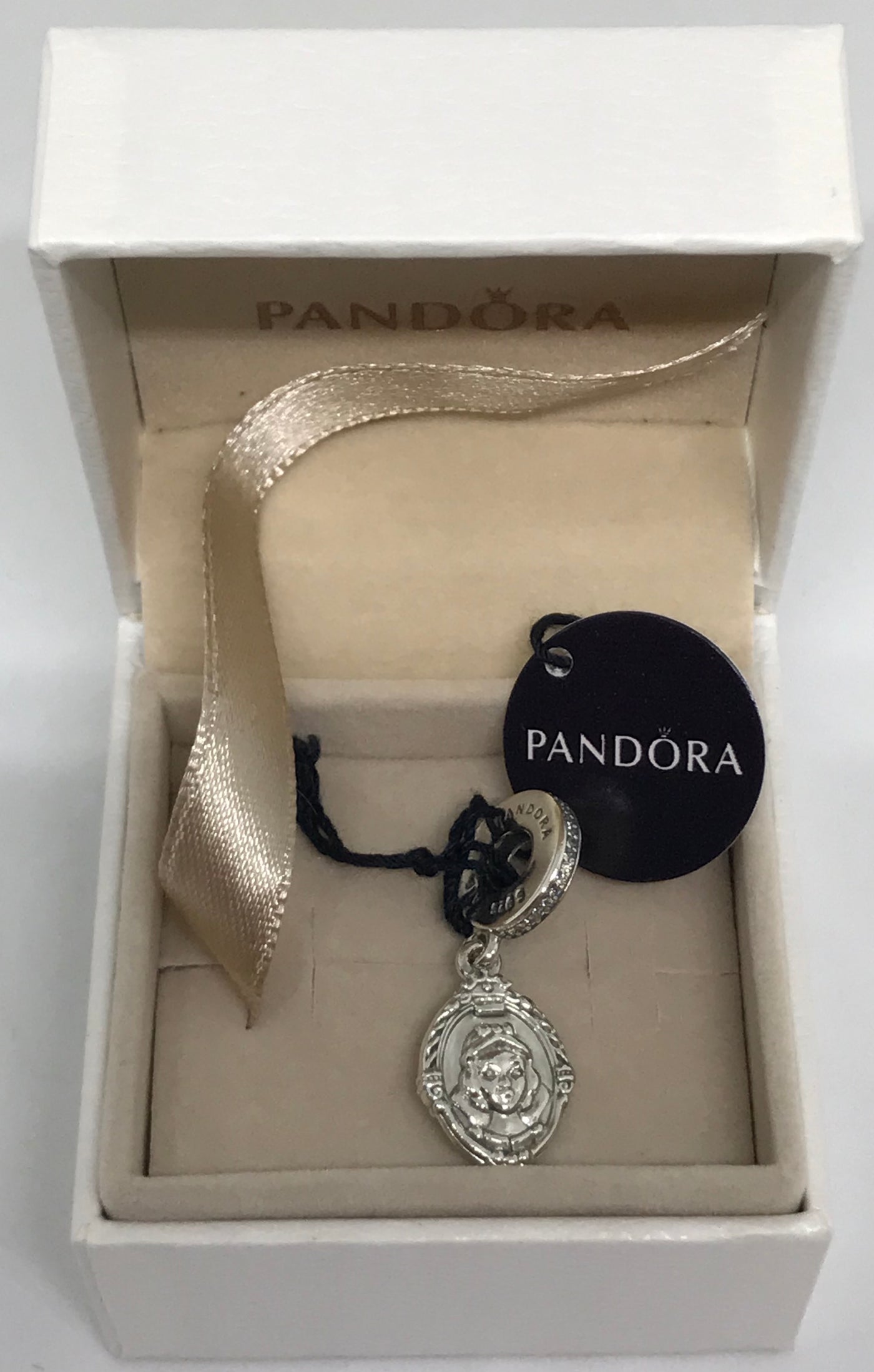 Disney Parks Evil Queen & Snow White Magic Mirror Charm by Pandora New with Box