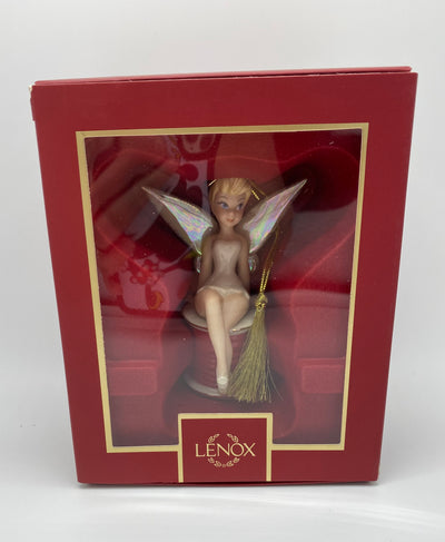 Disney Lenox 2021 Tinker Bell on Christmas Ribbon Ornament New with Box