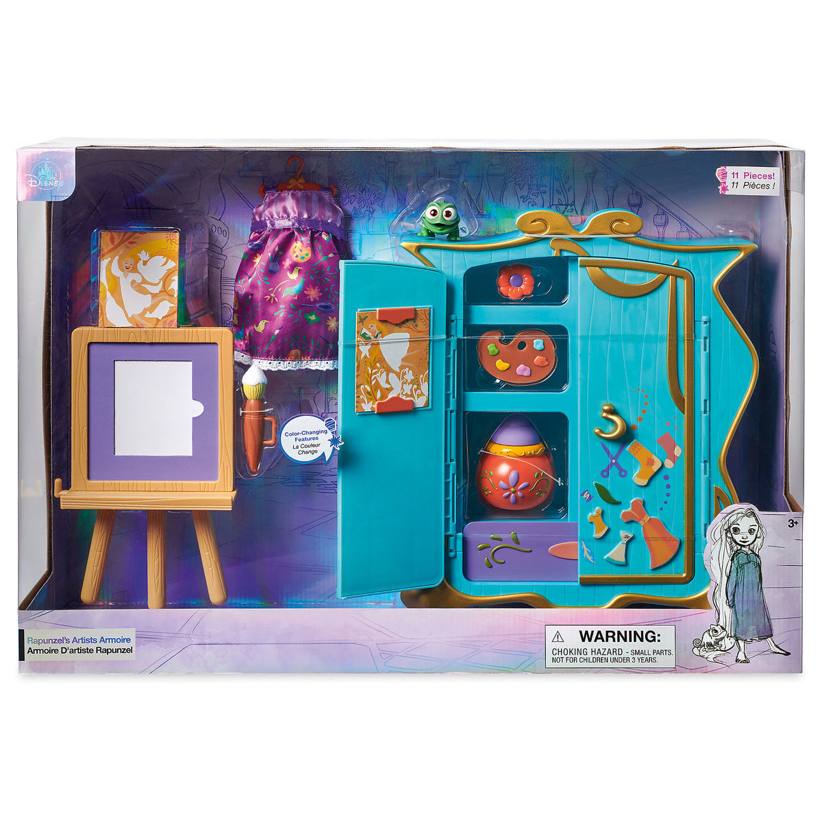 Disney Animators' Collection Rapunzel's Artist Armoire Playset New with Box