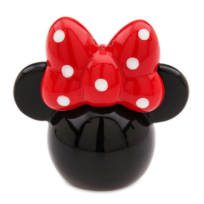 Disney Parks Minnie Mouse Stackable Salt and Pepper Set New with Box