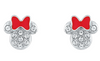 Disney Parks Minnie Red Bow Icon Swarovski Crystal Earrings New with Box