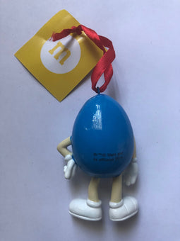 M&M's World Blue Character Resin Christmas Ornament New with Tag