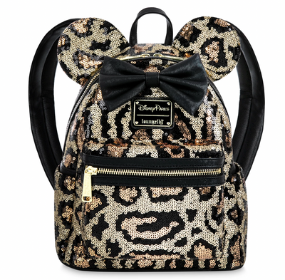 Disney Parks Minnie Mouse Mini Backpack Leopard Print Animal Kingdom New with Tag