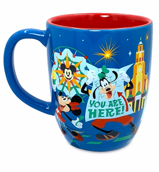 Disney Parks Disneyland Play in the Park Mickey and Friends You Are Here Mug New