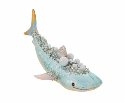 Robert Stanley Whale Shark Glass Christmas Ornament New with Tag