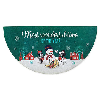 Disney Store Mickey and Minnie Mouse Holiday Doormat New with Tags