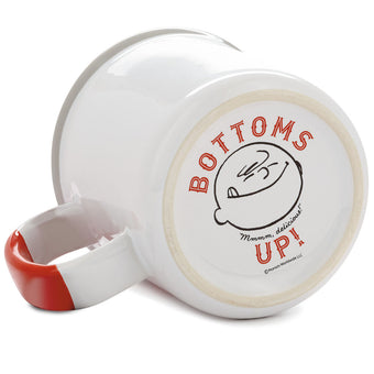 Hallmark Peanuts 70th Charlie Brown Snoopy Coffee Time Bottoms Up Mug New