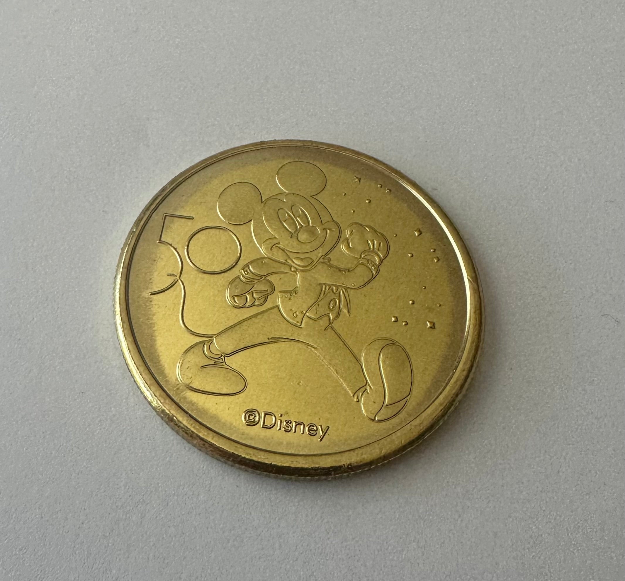 Disney Parks WDW 50th Magical Celebration Mickey Coin Medallion New – I ...