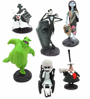 Disney Tim Burton The Nightmare Before Christmas Figurine Play Set Jack New