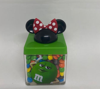Disney Springs M&M's World Green Minnie Ears Cube Minis Milk Chocolate New