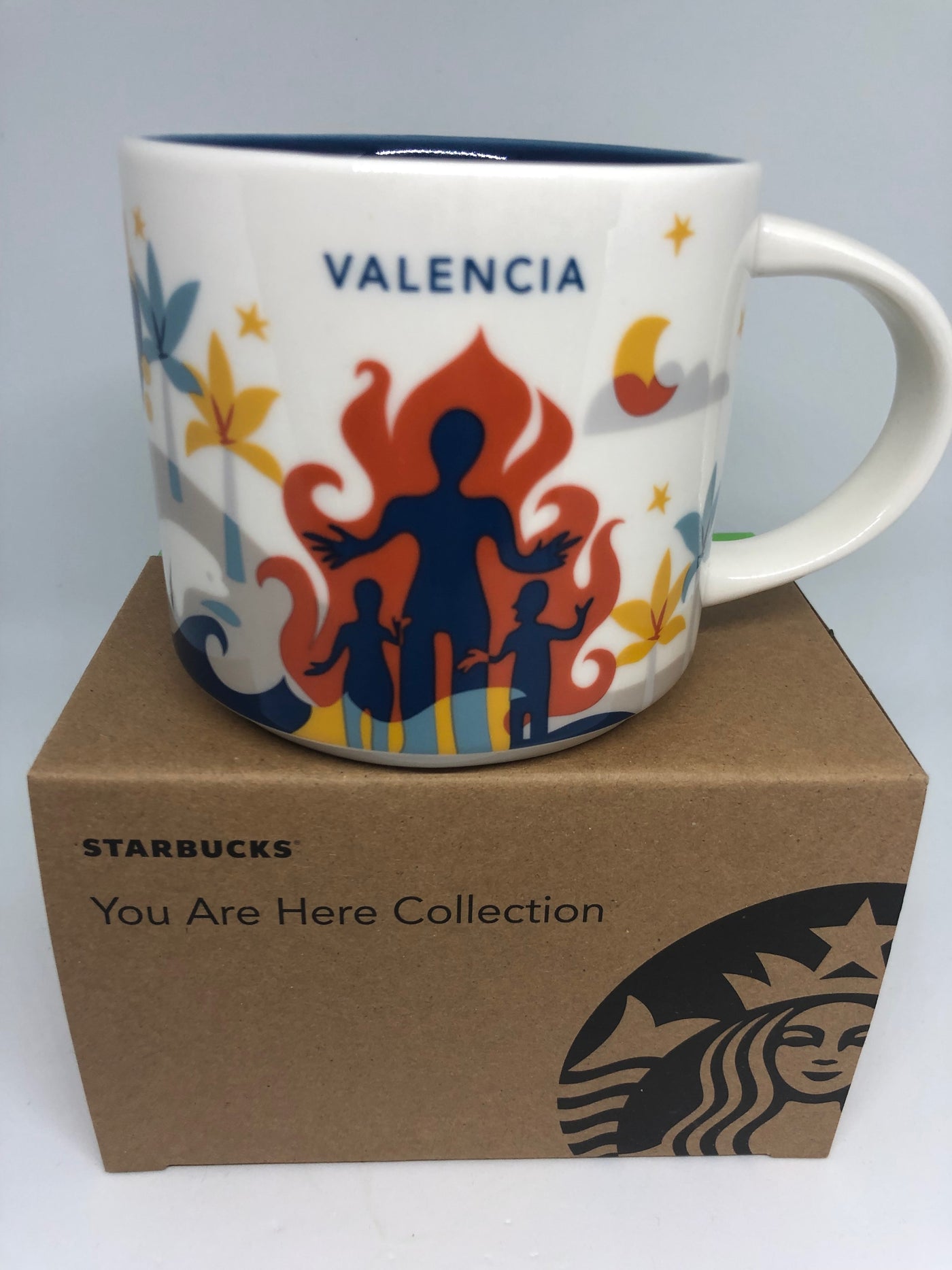 Starbucks You Are Here Collection Spain Valencia Ceramic Coffee Mug New with Box